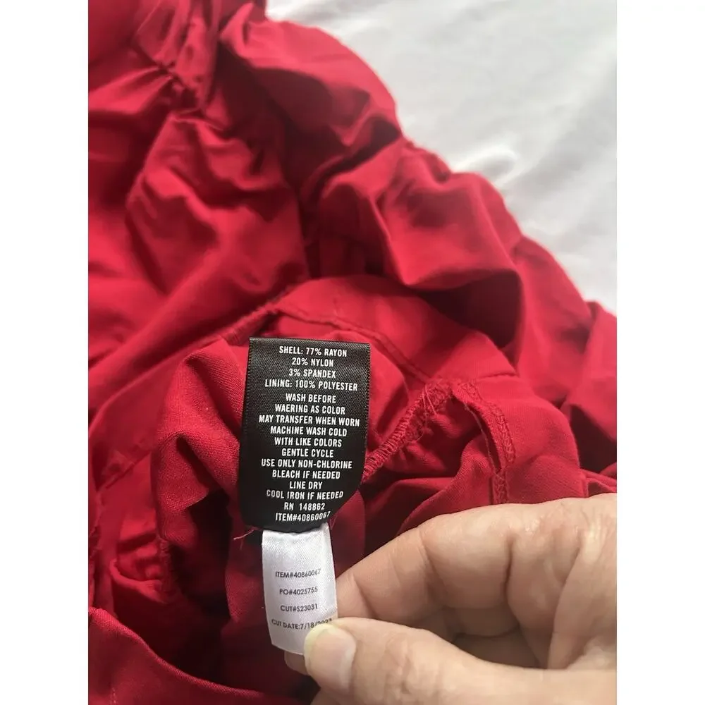 Torrid Marilyn Monroe Midi Ruched Off Shoulder Dress Womens Size 10 Red NWT - Picture 7 of 10